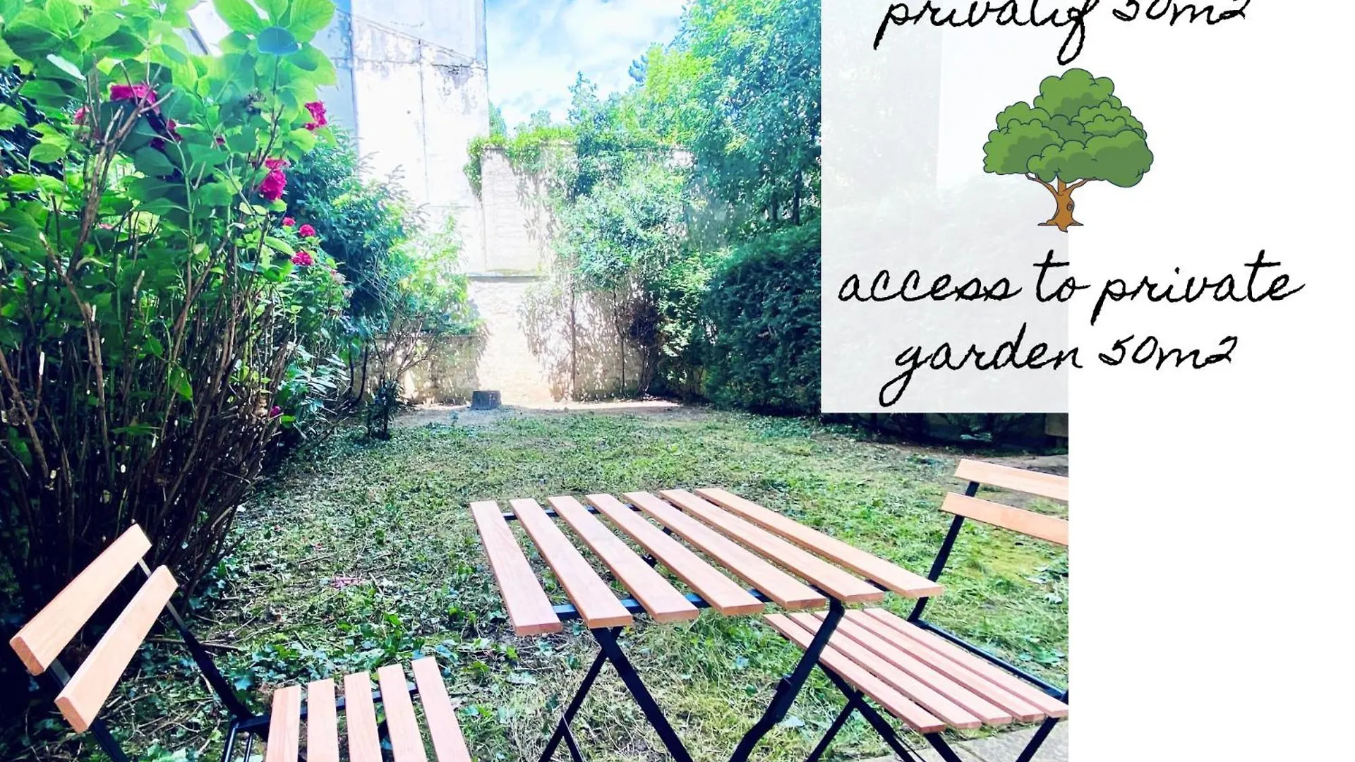 Cosy Avec Salle De Bain Et Jardin Prive * Paříž